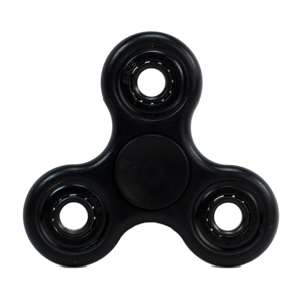 Classic Fidget Spinner Hand Stress Reducer TOY for Adult, Child (Black Black Bearings)''''